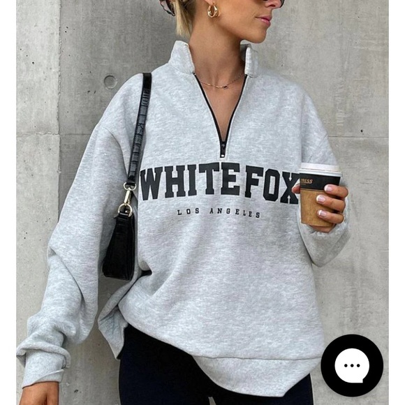 White Fox Boutique Tops - White Fox, Los Angeles oversize sweatshirt like new
